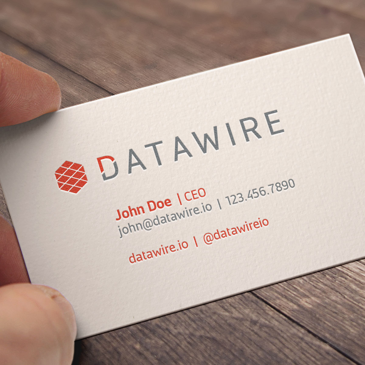 Datawire Business Card Design