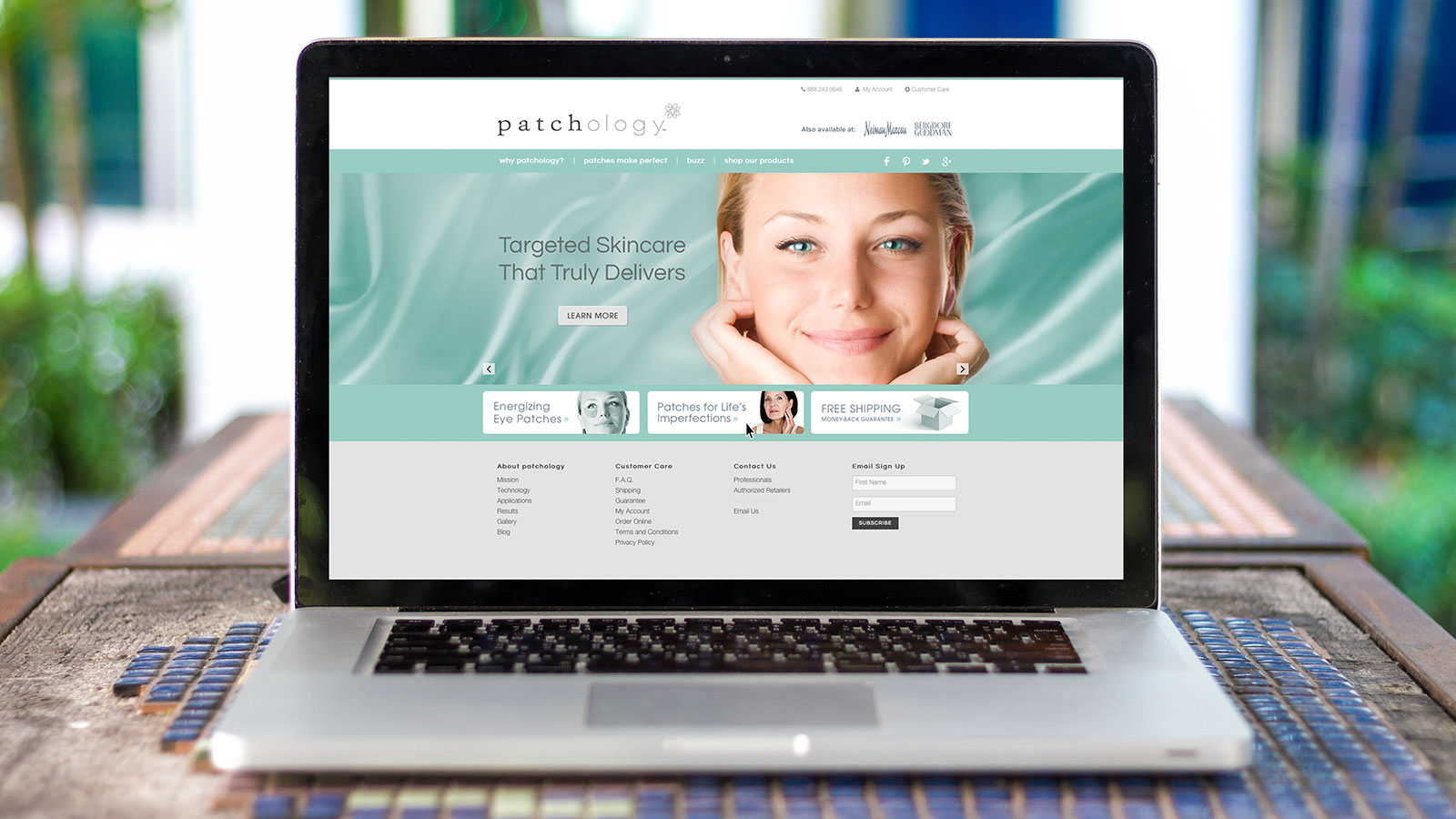 Patchology Brand Identity Website Homepage
