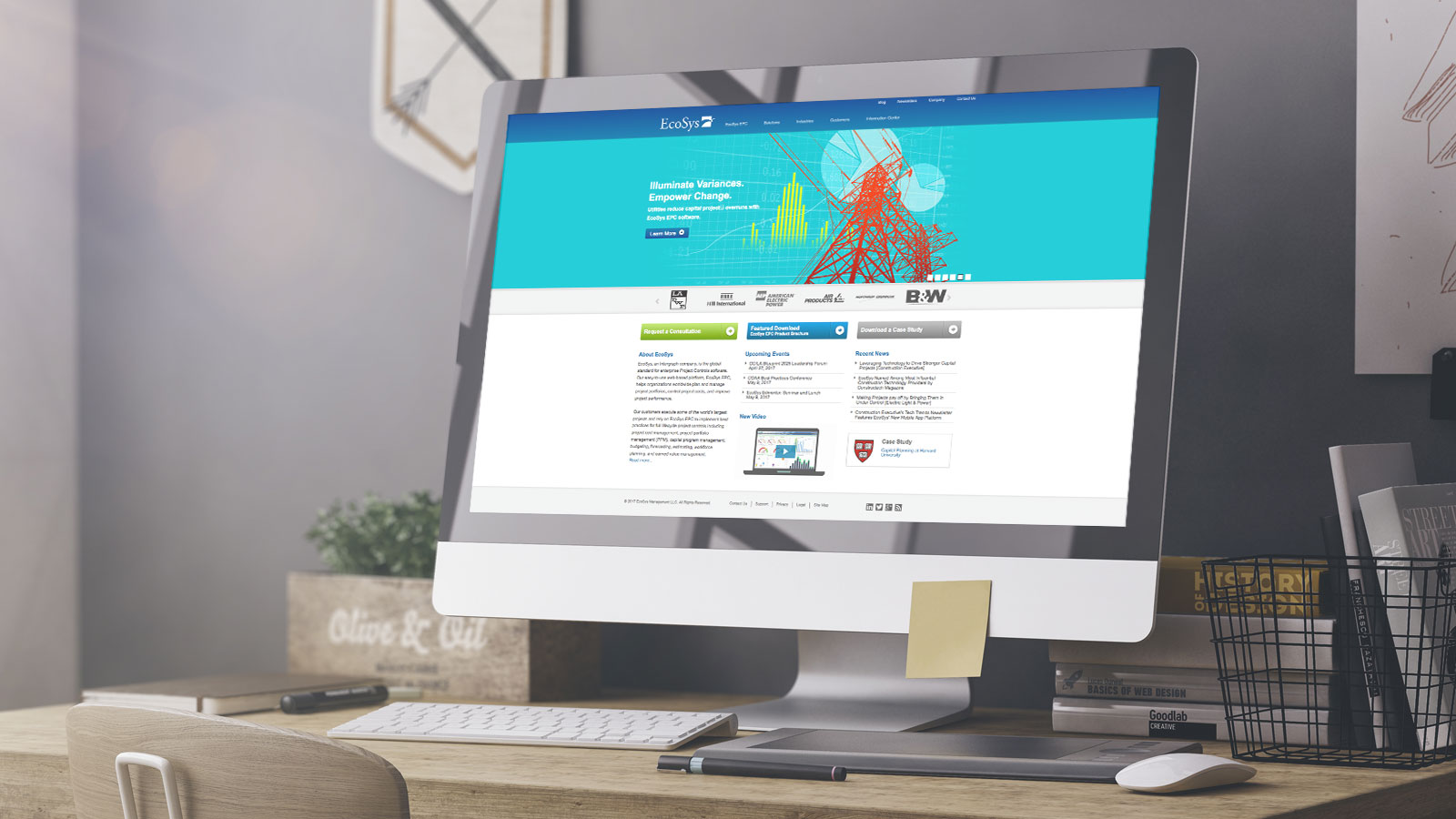 EcoSys Website Design Homepage Desktop Large