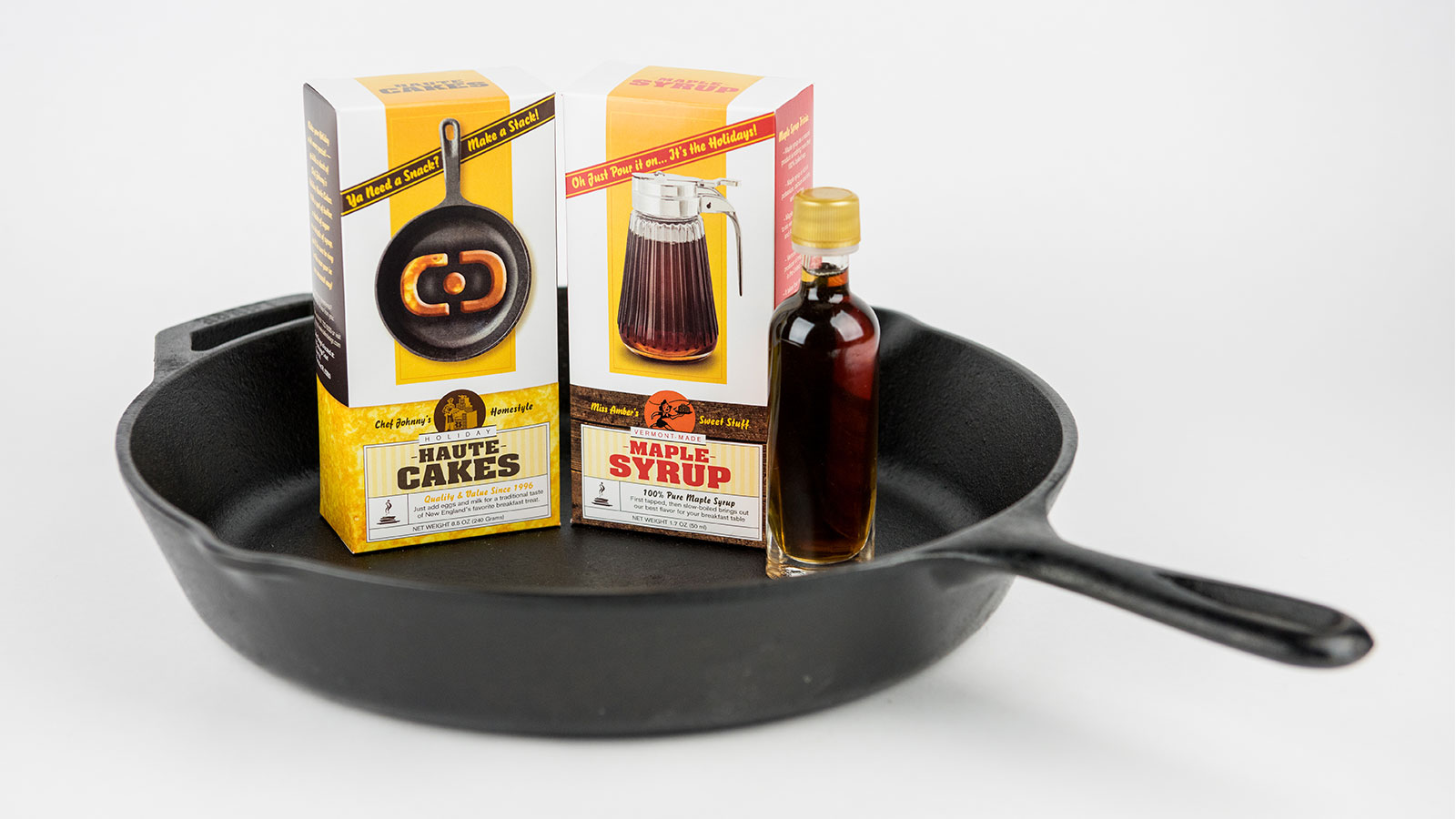 Haute Cakes Maple Syrup Promotion with Cast Iron Pan