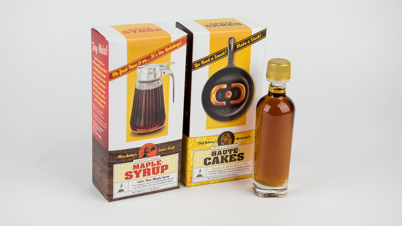 Haute Cakes Maple Syrup Promotion – Full Packaging