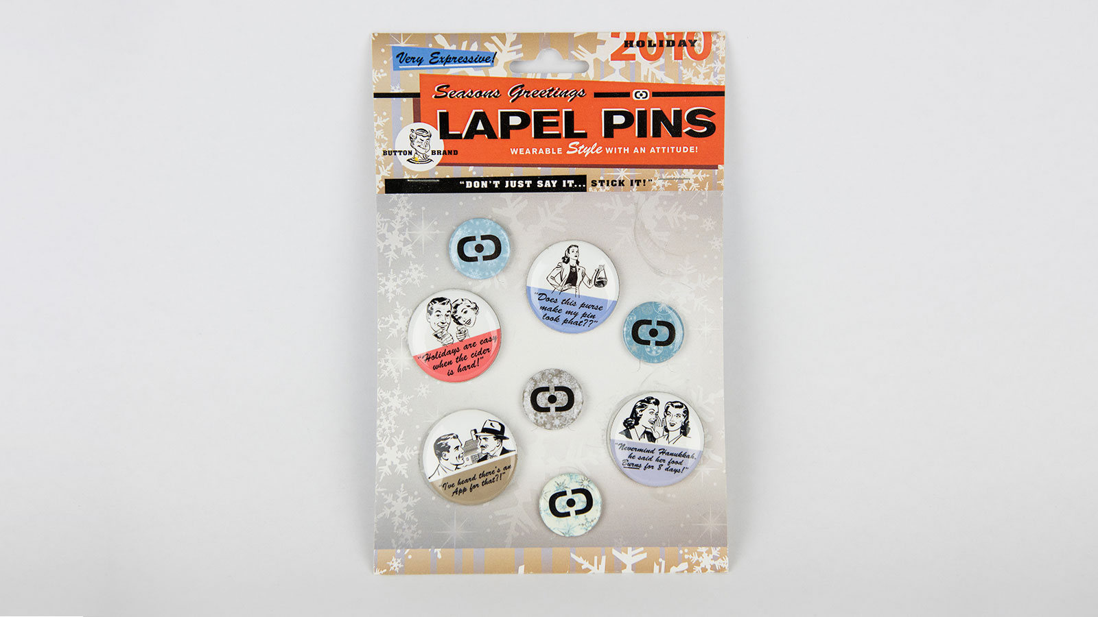 Holiday Lapel Pin Promotion – Full Design
