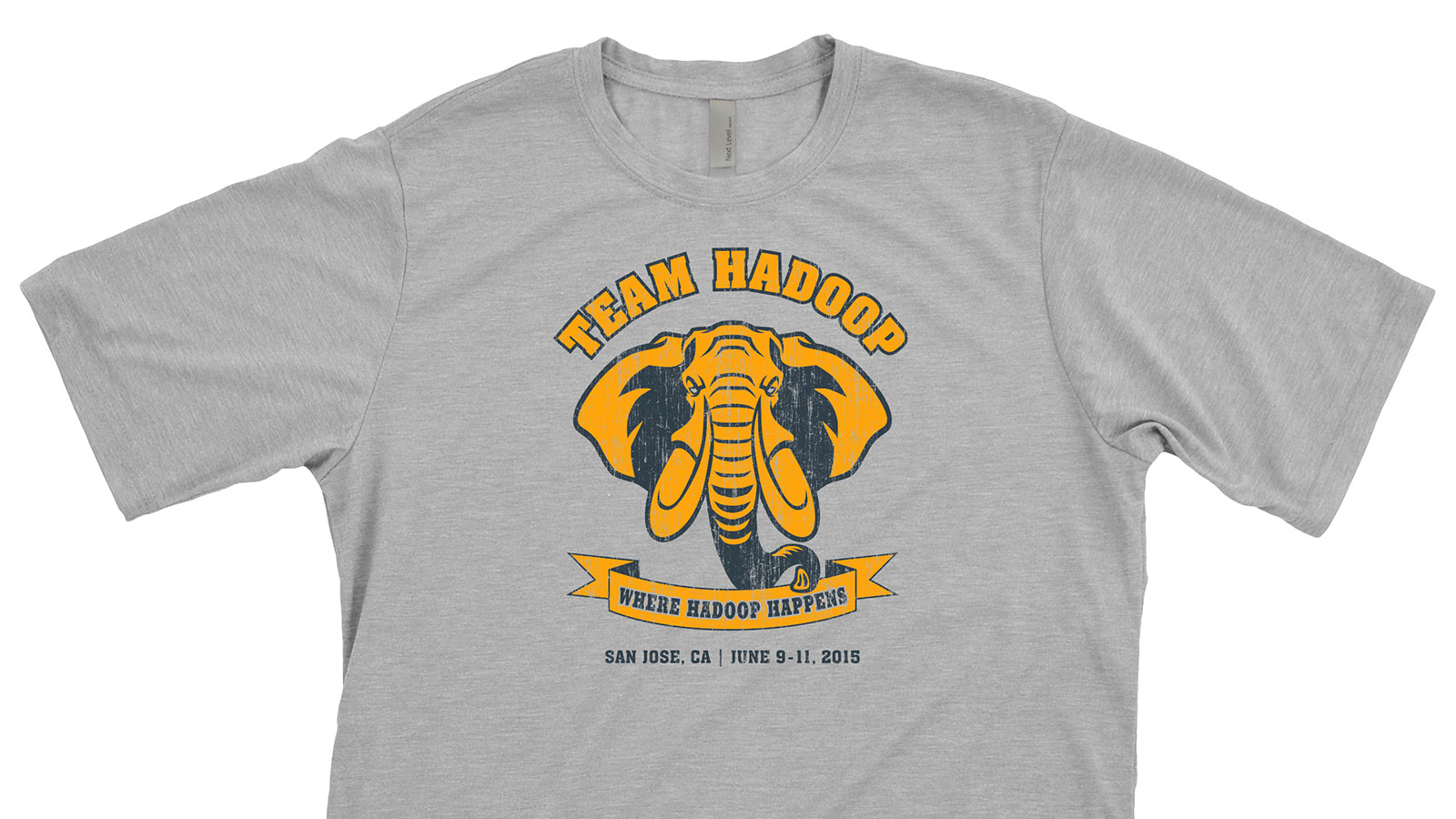 Hortonworks Hadoop Elephant T-Shirt Design