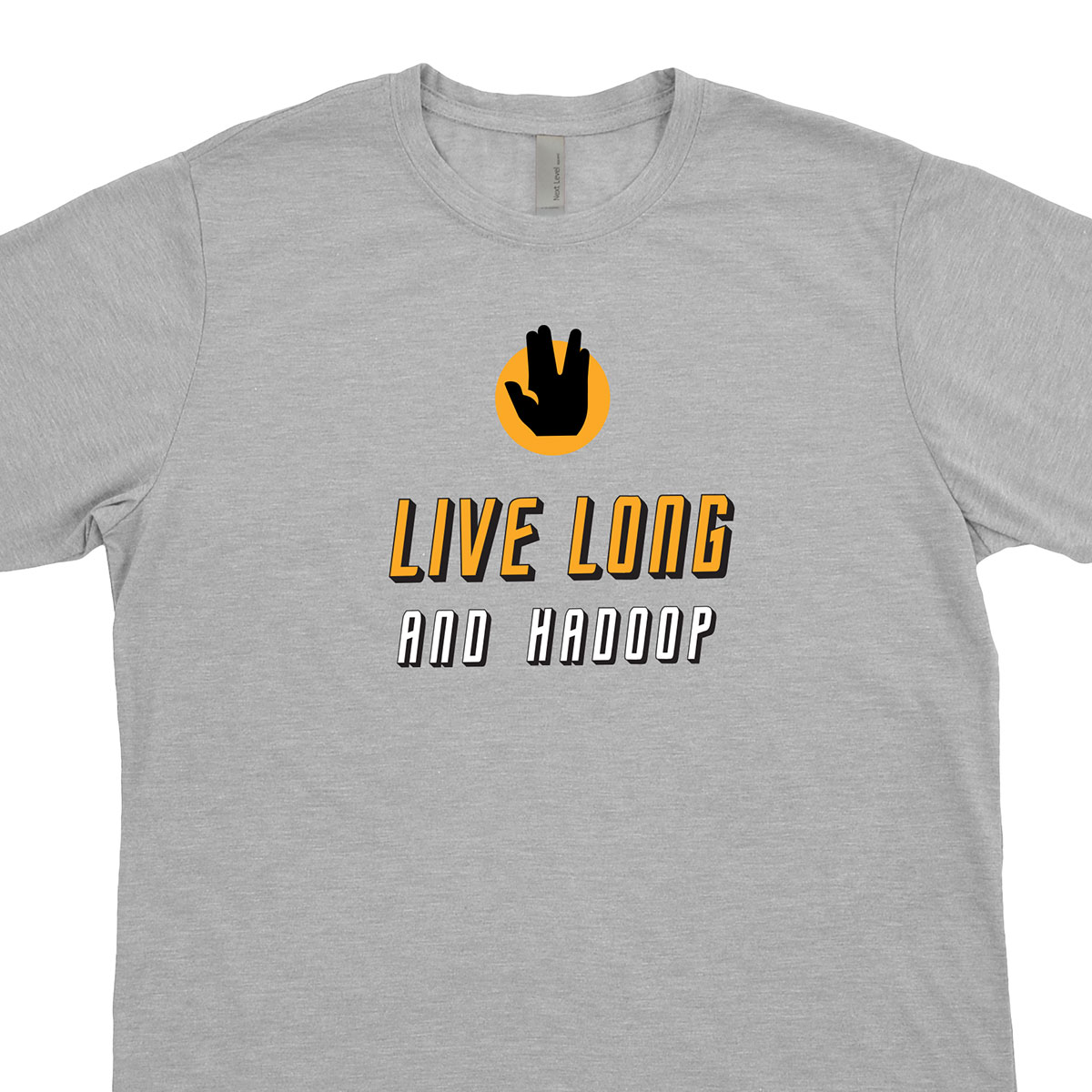 Hortonworks "Live Long and Hadoop" Spock T-Shirt Design