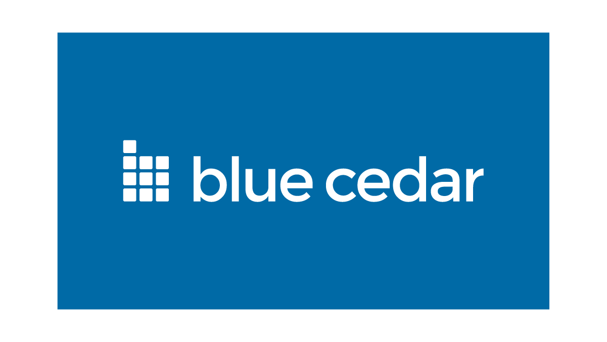 Blue Cedar Brand Identity Logo Design – White