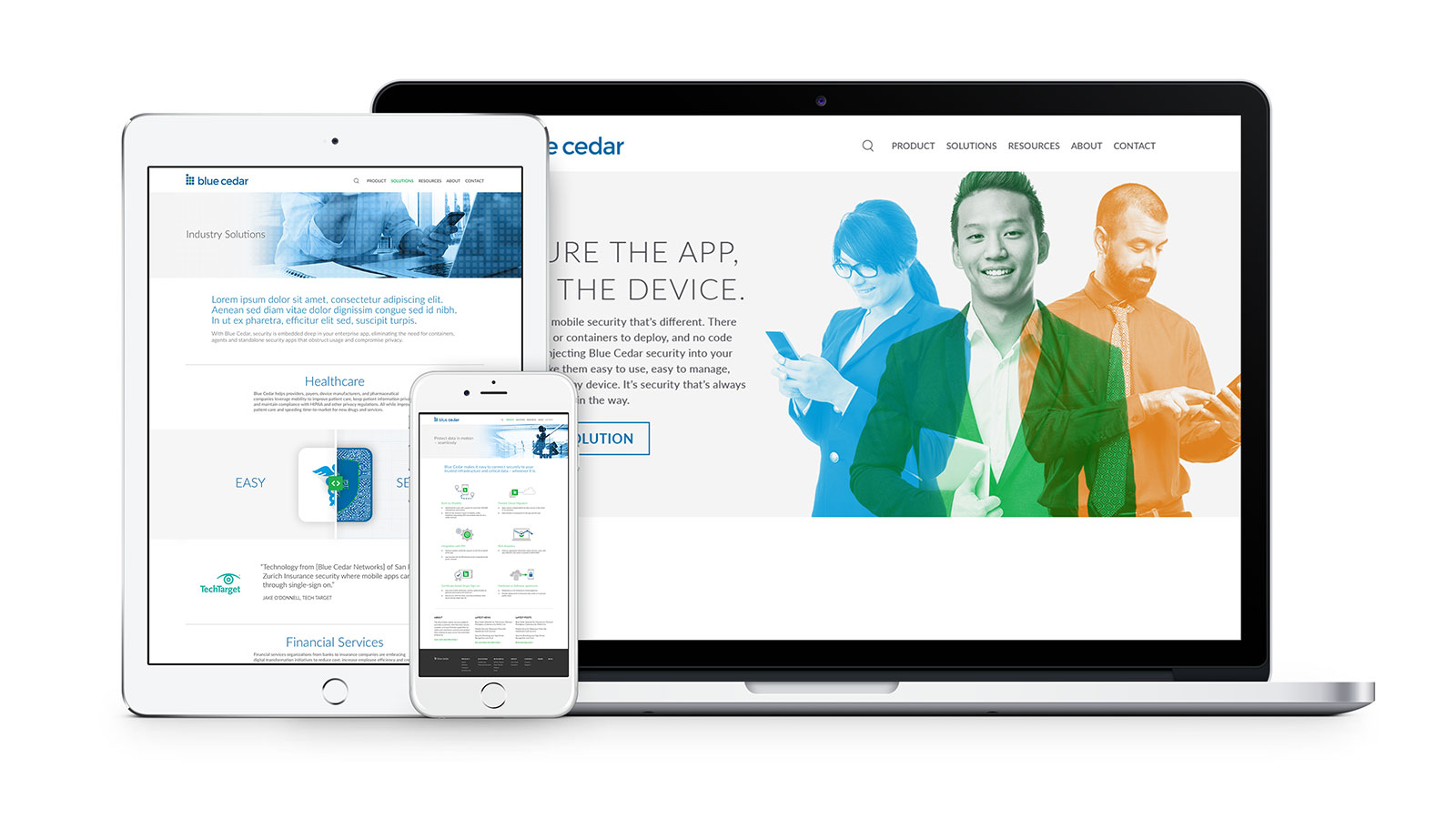 Blue Cedar Website Design Device Composite