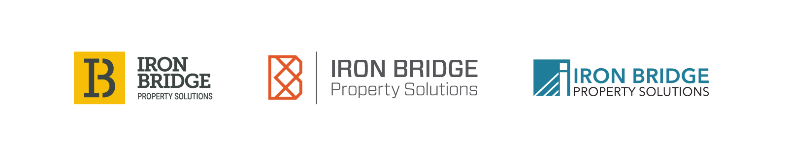 IronBridge Property Solutions – Typographic Logo Concepts