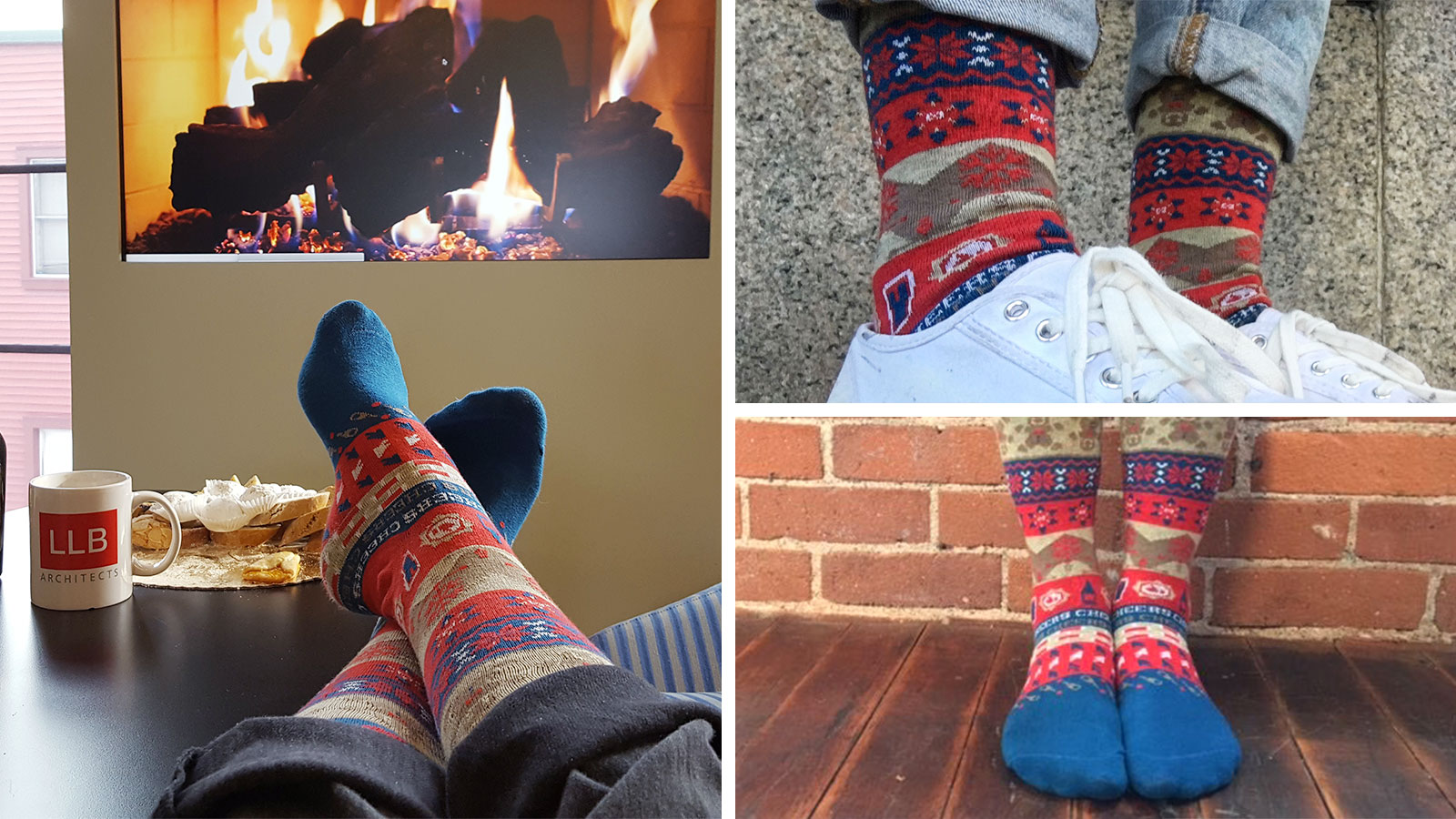 Ugly Sweater Socks Holiday Direct Mail Promotion – Socks In Use Image 2