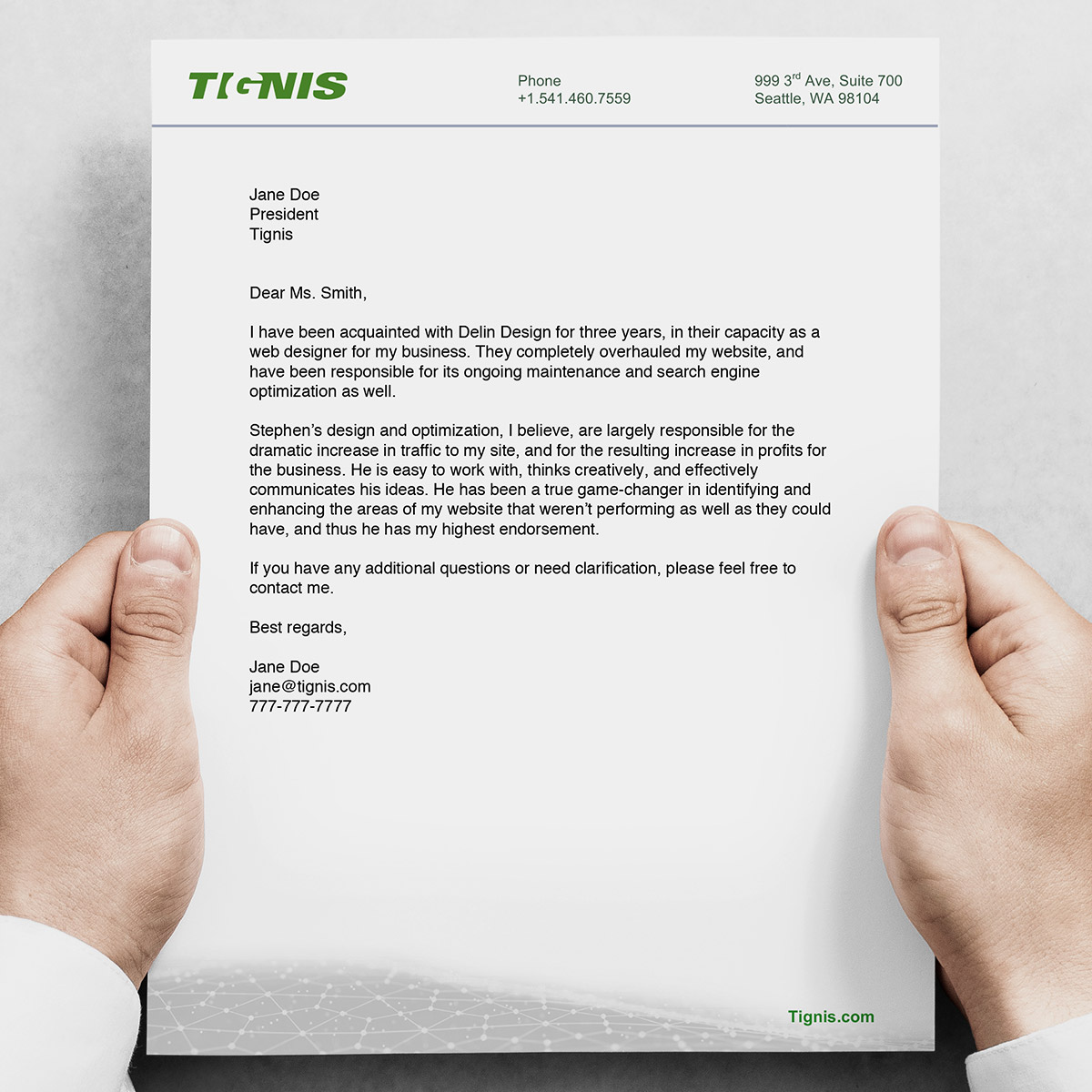 Branding Tignis Document Template