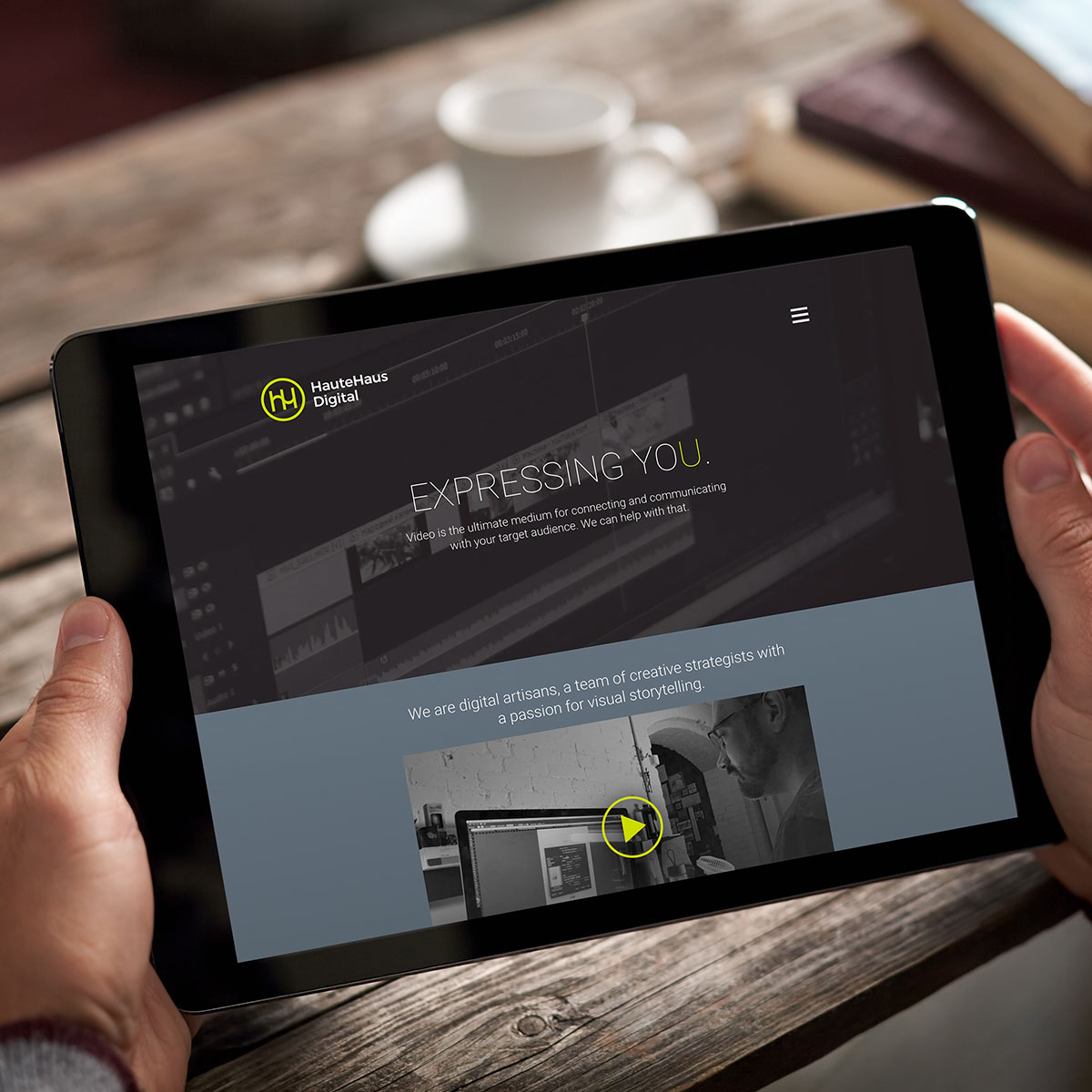 HauteHaus Digital Website Design – Tablet