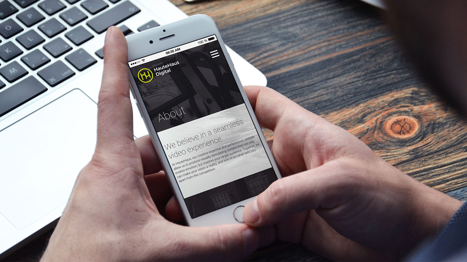 HauteHaus Digital Website Design – Mobile