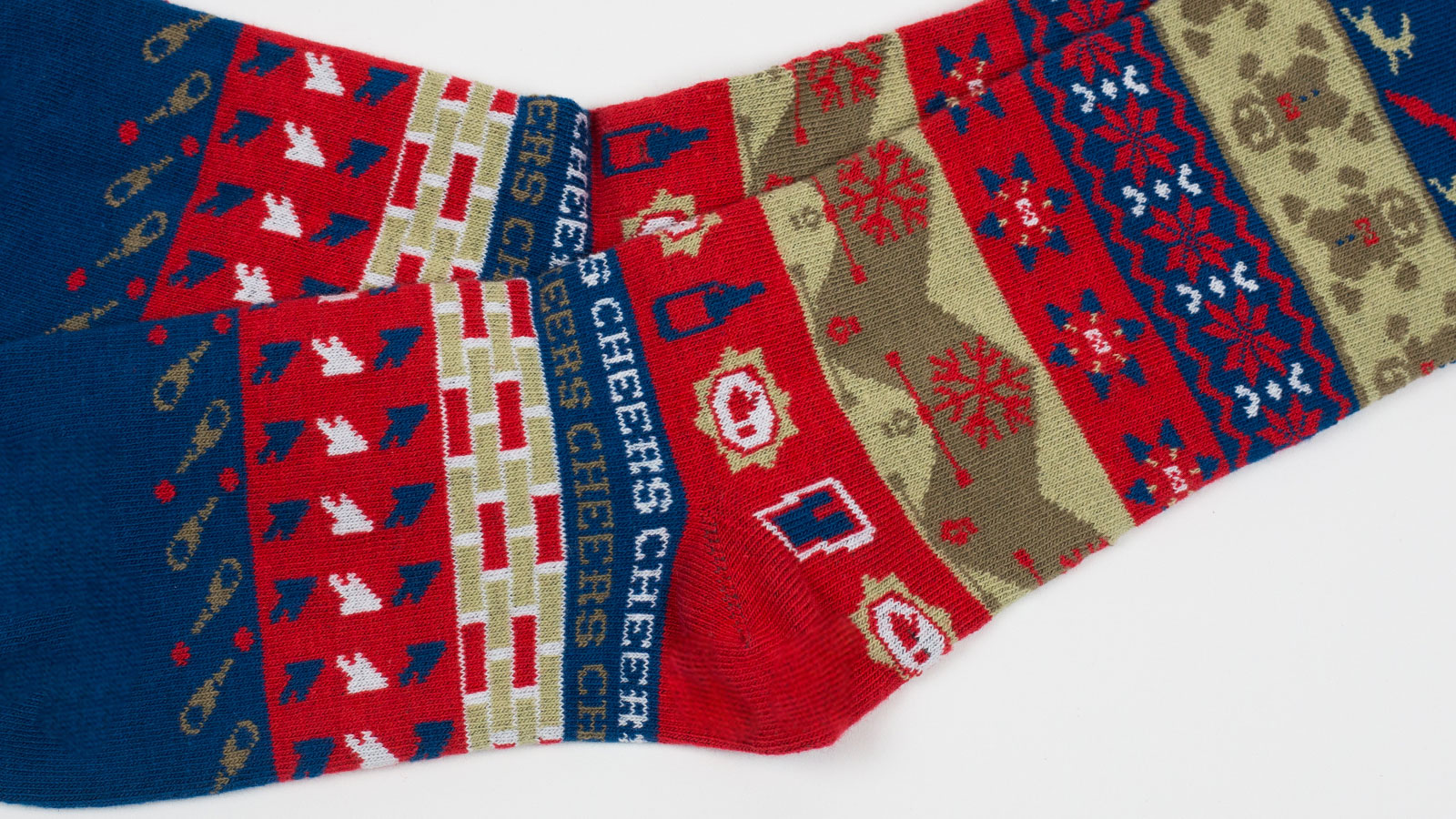 Ugly Sweater Socks Holiday Direct Mail Promotion – Socks Closeup