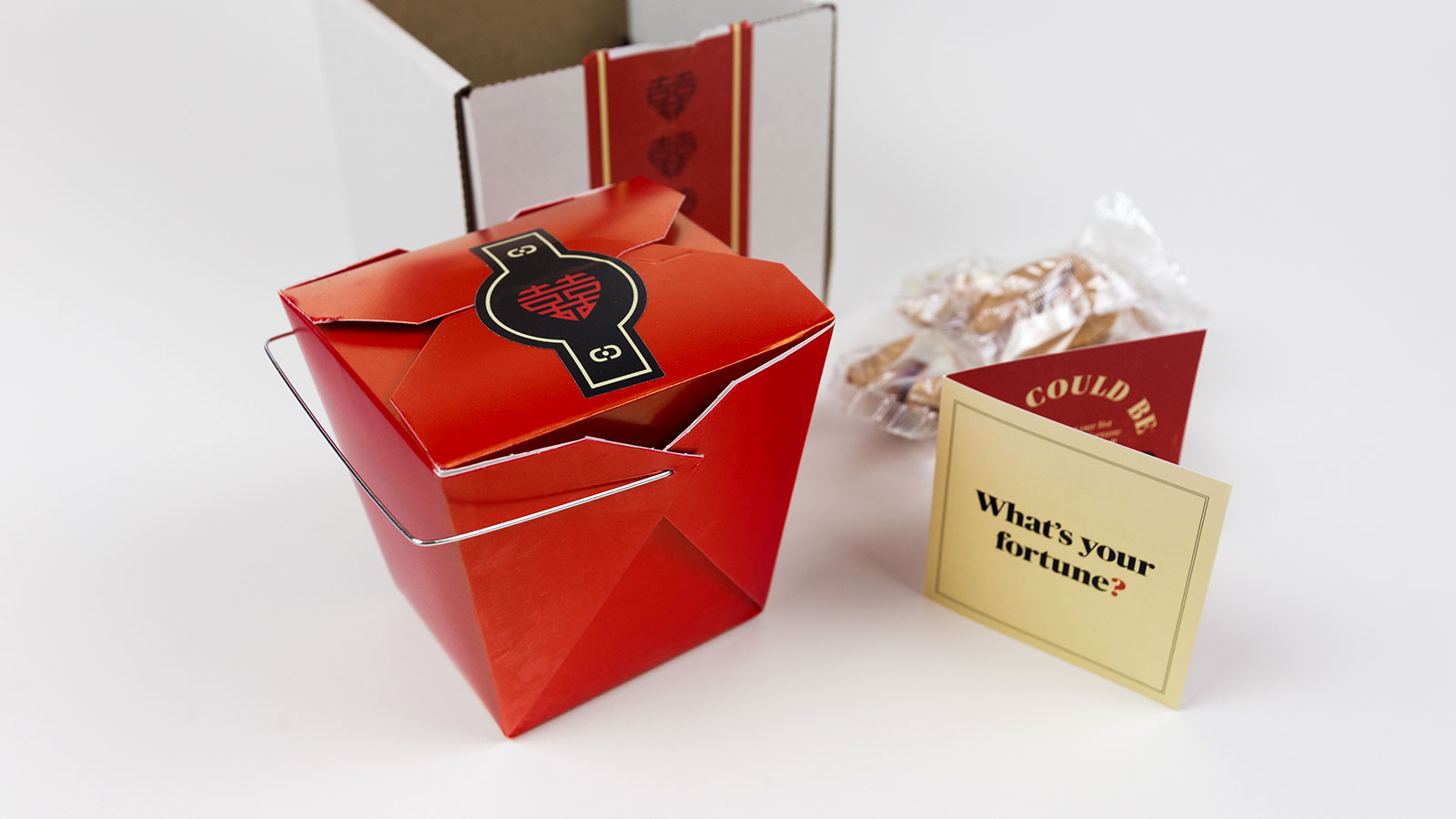 Fortune Cookie Valentine's Day Direct Mail Promotion – Disassembled Packaging