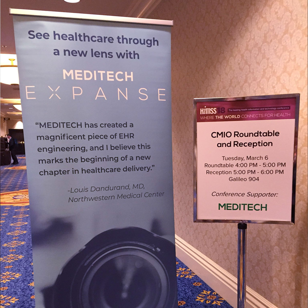 MediTech Expanse Brand Identity Consulting: 2018 HIMSS Conference Rollup Banner