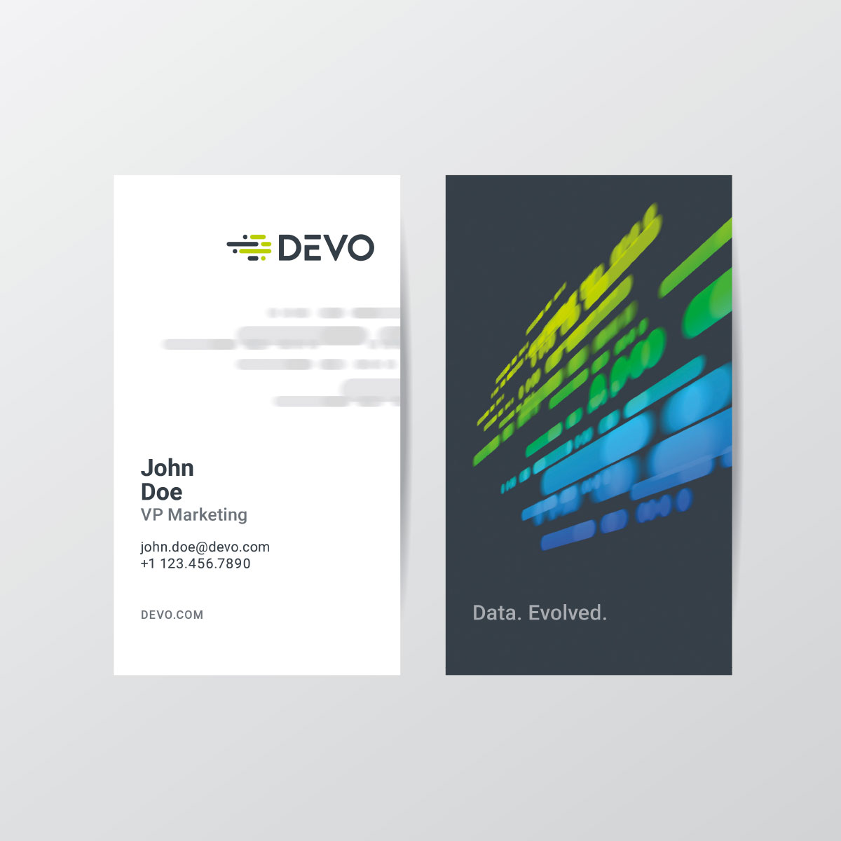 Devo, Inc. Brand Identity – Business Card Design