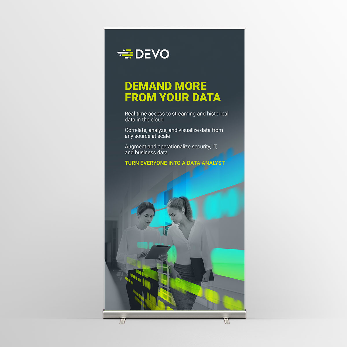 Devo, Inc. Brand Identity – Rollup Banner Design