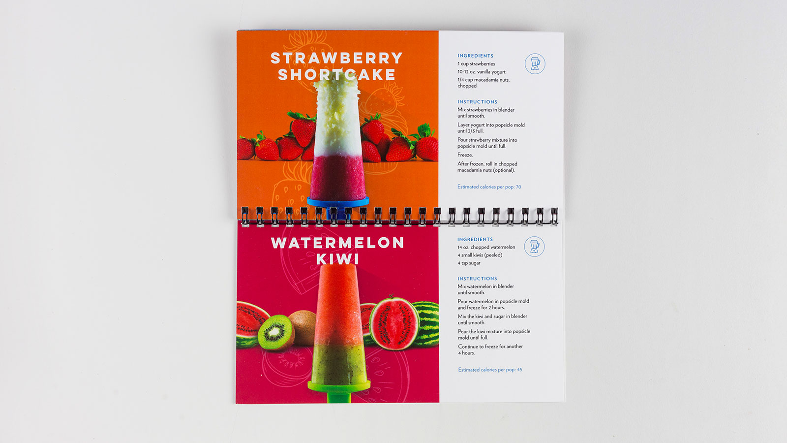 Delin Design Summer 2018 Direct-Mail Promotion: Popsicle Kit Recipe Book Flat Spread