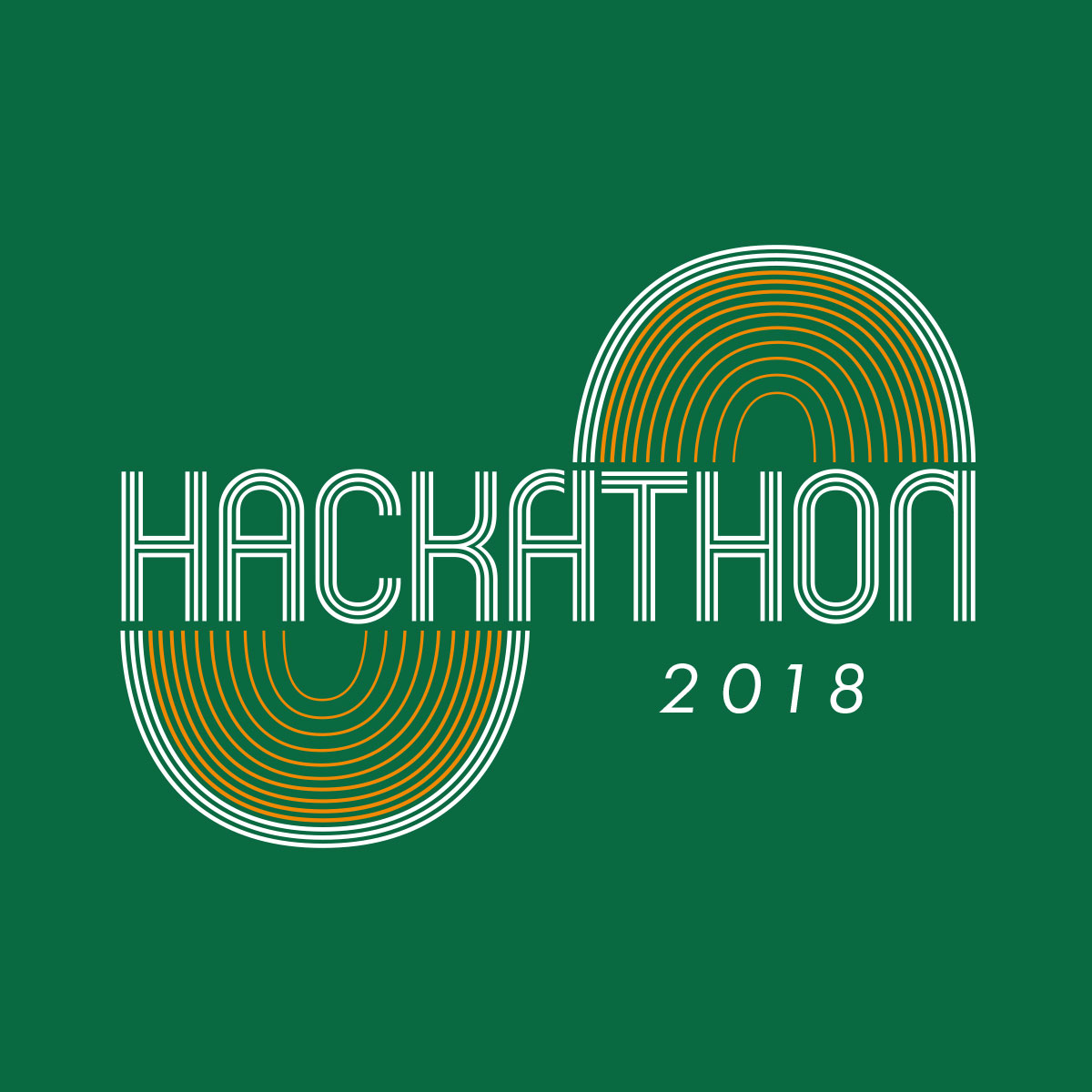 Oracle Data Cloud – Hackathon 2018 Green Retro T-Shirt Design