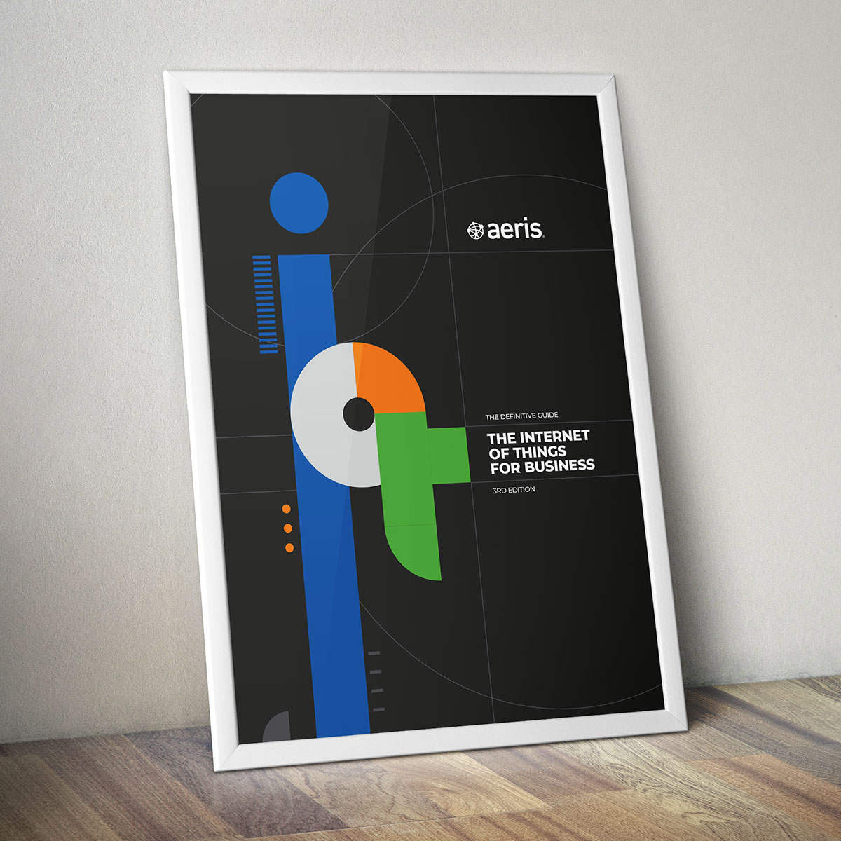 Aeris Internet of Things for Business 3rd Edition Book Campaign – Dark Poster Design