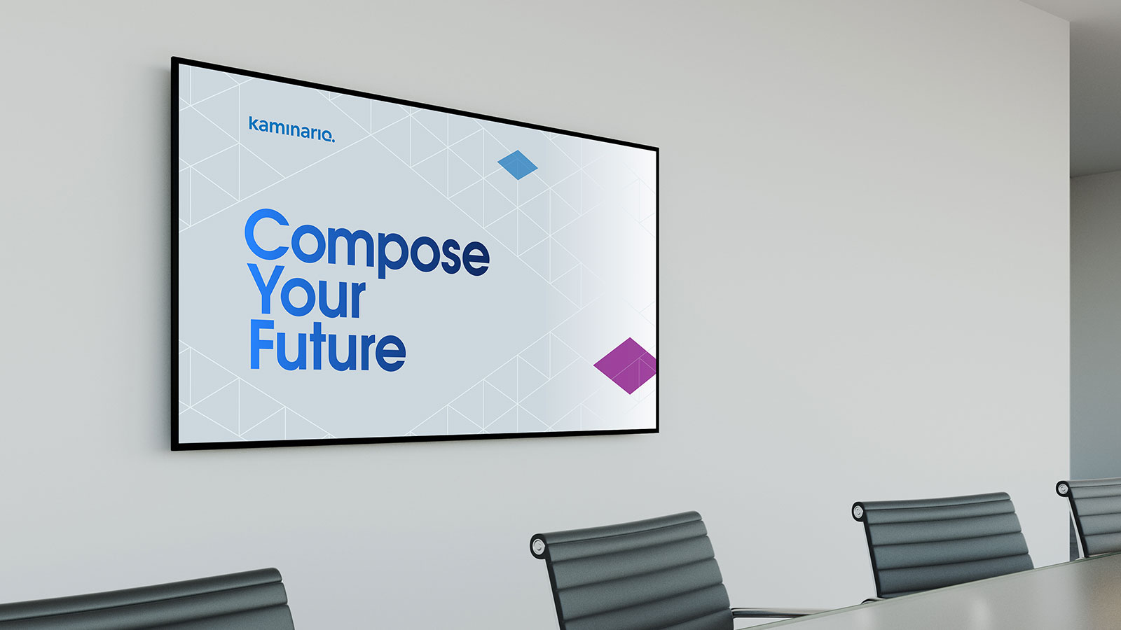 Kaminario Creative Campaigns – "Compose Your Future" Powerpoint Title Slide