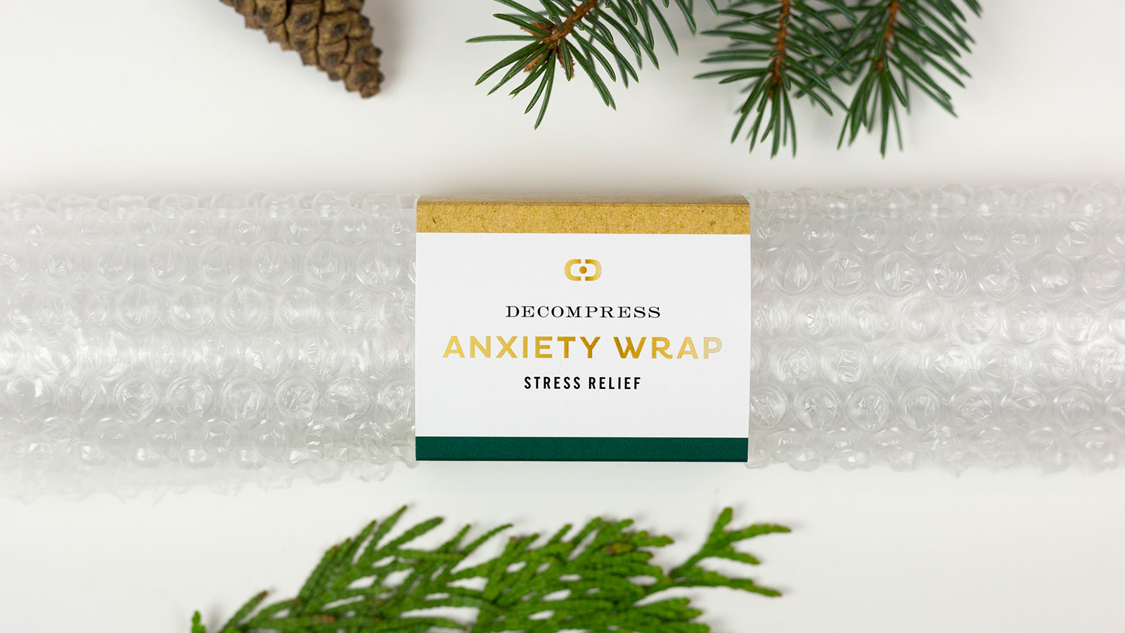 Delin Design Holiday 2018 Stress Kit Direct-Mail Promotion: "Anxiety Wrap" Bubble Wrap