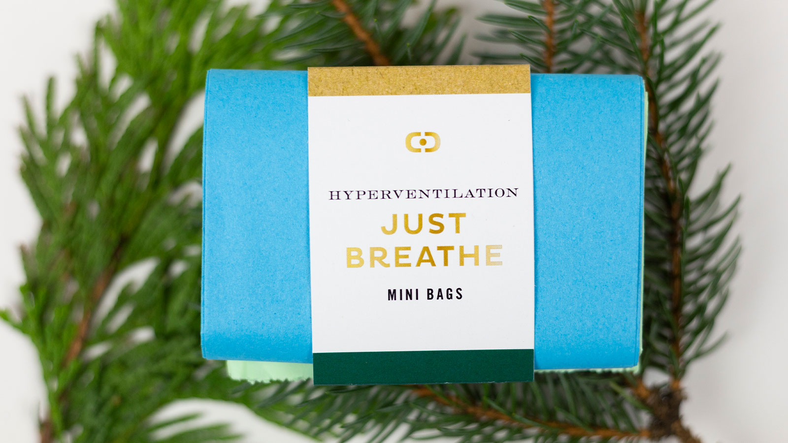 Delin Design Holiday 2018 Stress Kit Direct-Mail Promotion: "Just Breathe" Hyperventilation Bags