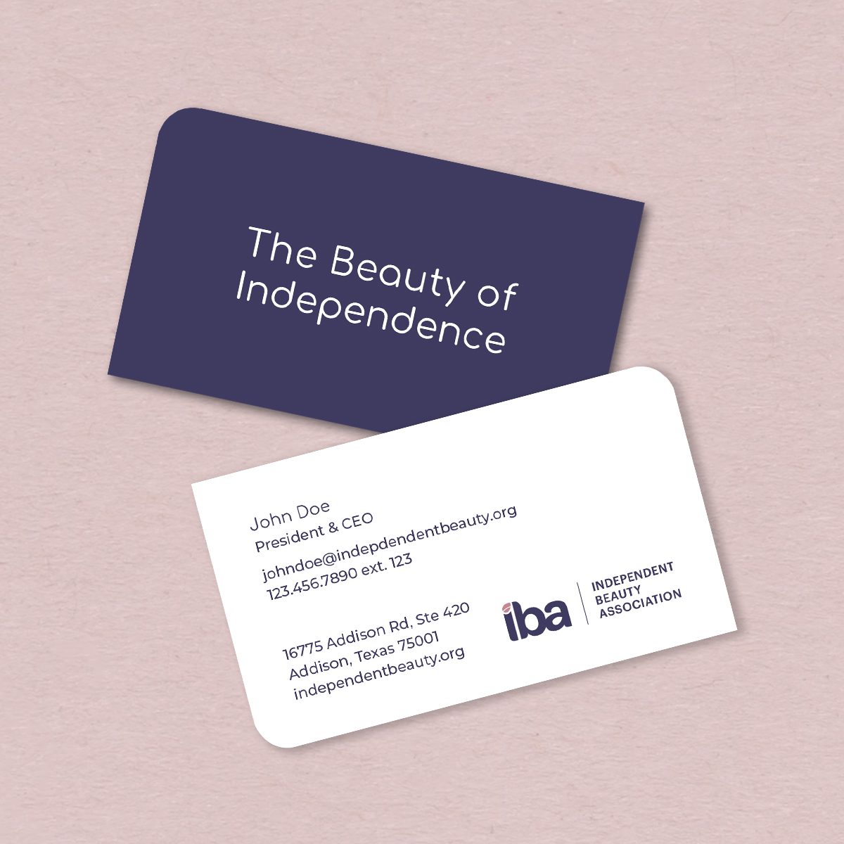 IBA/Independent Beauty Association Brand Identity – [Business Card]